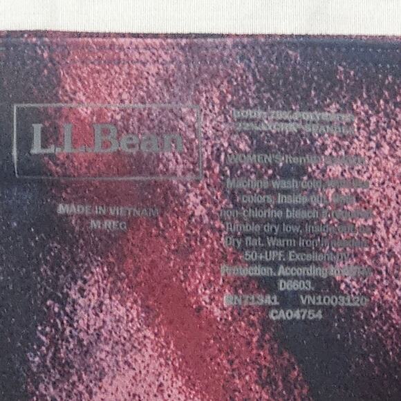 LL Bean Women's High-Rise 7/8 Print Leggings Intensity Multicolor Blossom Size M - Picture 3 of 4